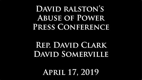 Former FBI Agent Releases Evidence of Speaker Ralston's Malfeasance
