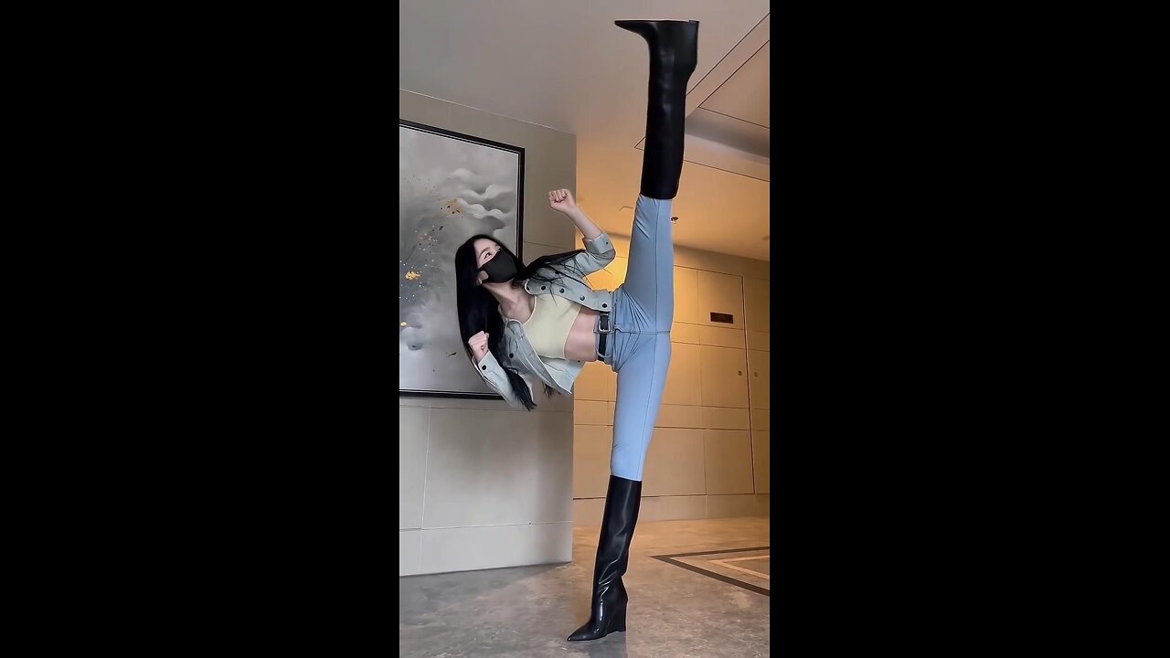 Impressive balance and flexibility.