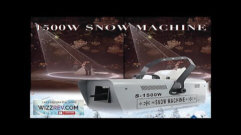 1500W Snow Machine for Wedding 110v/240v Remote Disco Dj Snowflake Manufacturing Machine Review