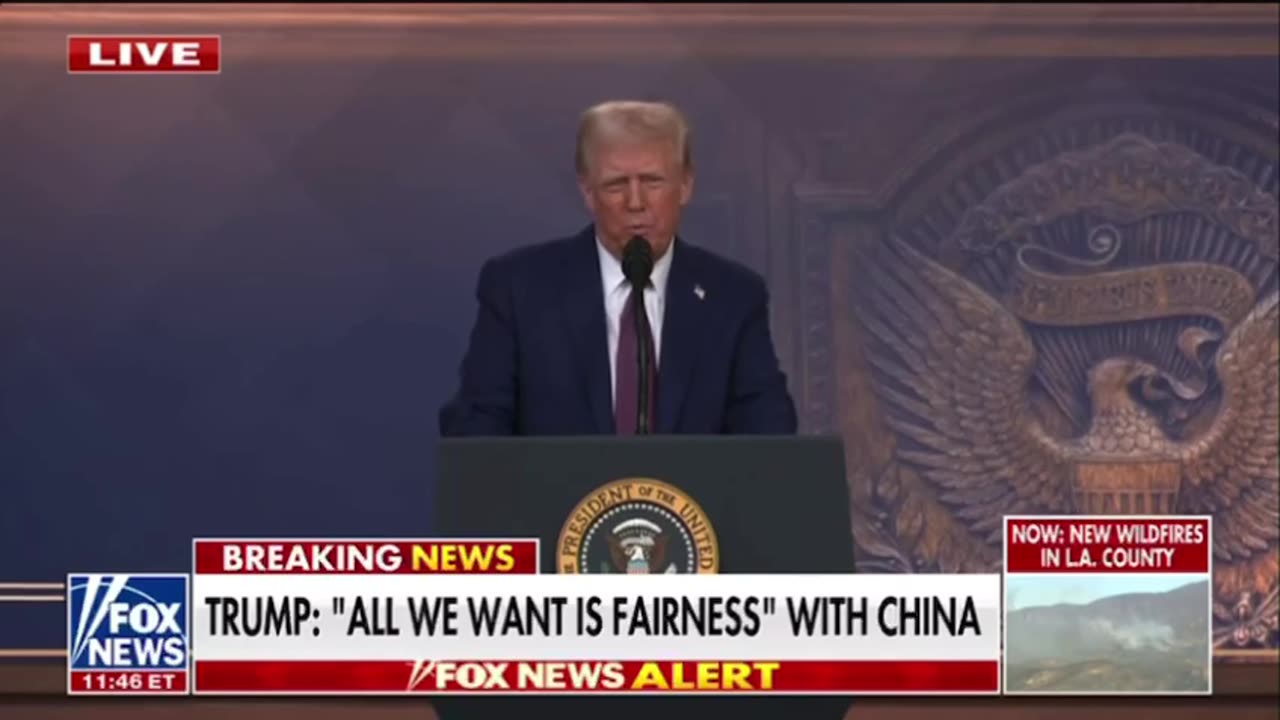 President Trump Discusses China During WEF Speech