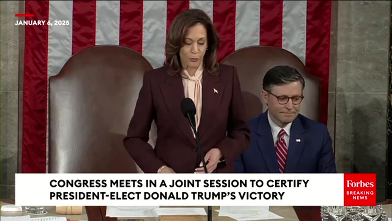 Priceless: GOP Applause Interrupts Harris After She Calls 2024 Electoral Vote For Trump