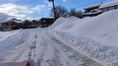 Just driving home in the snow.