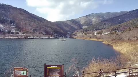 겨울 동구리 호수 전경