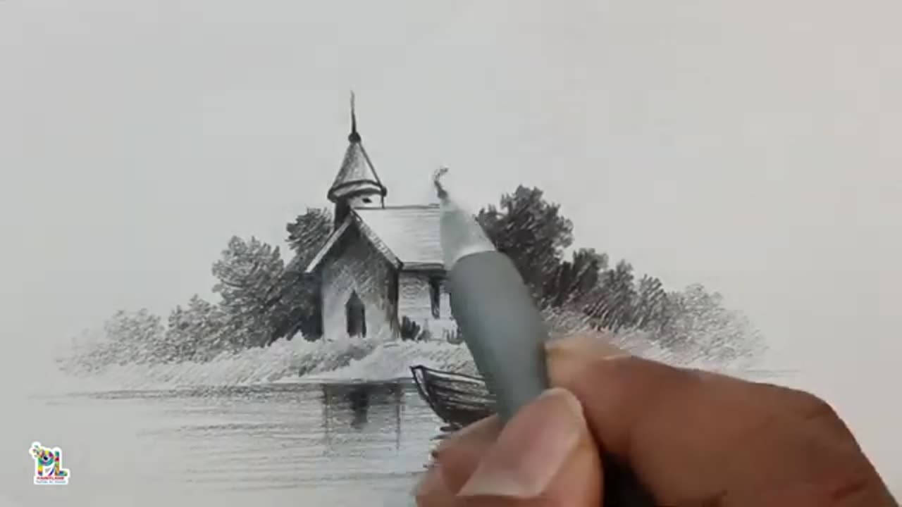 How to draw Beautiful Scenery Art