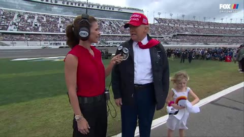 WATCH: Trump Interviewed At Daytona 500 🇺🇸🇺🇸