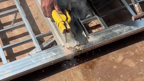 Techniques To Weld Square Tube Joint For Making Steel Door