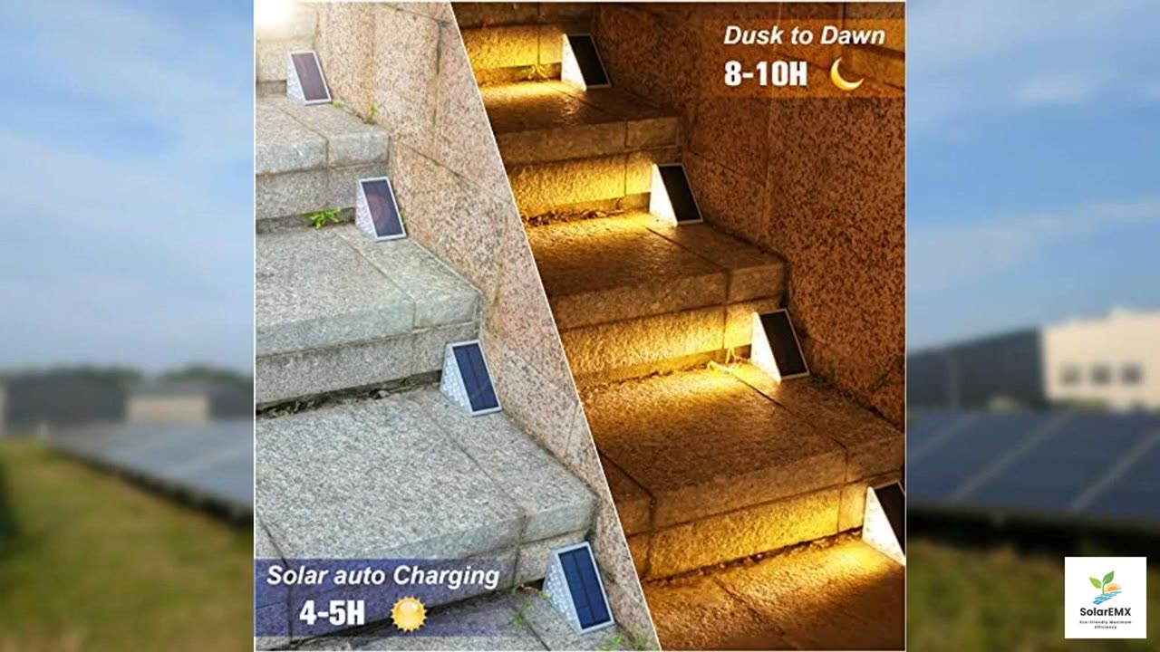 VOLISUN Solar Stair Lights 6 Pack