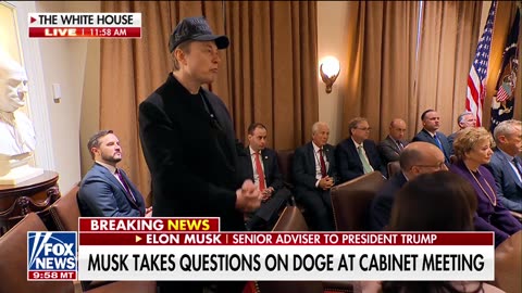 Elon Musk takes questions at Trump's first Cabinet meeting: 'This is just common sense'