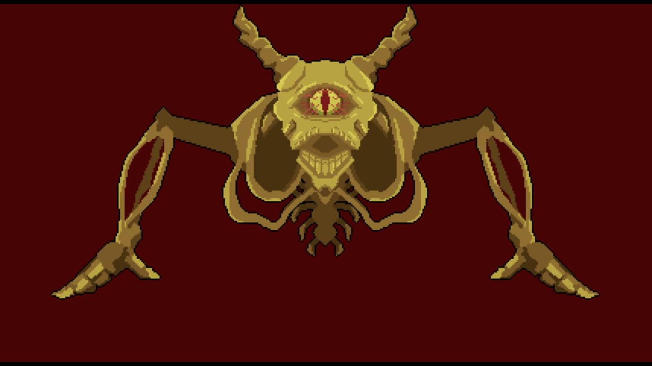 Pixel art skeleton boss concept!