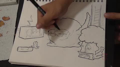 Jin Pharn Speed Drawing 03 (Meatwad, Aqua Teen Hunger Force)