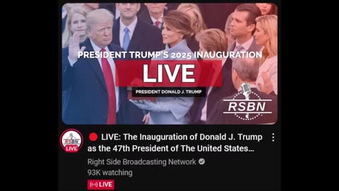 LIVE: The Inauguration of Donald J. Trump as the 47th President of The United..