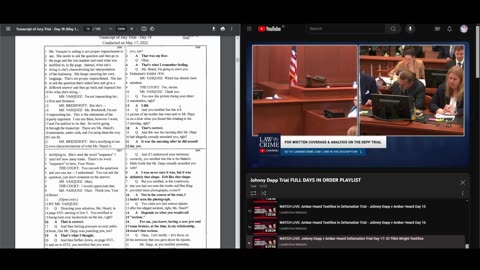 Couples react: Depp vs Heard transcripts of the trial day 17 (part 1)
