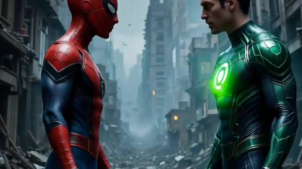 Spider-man x green lantern