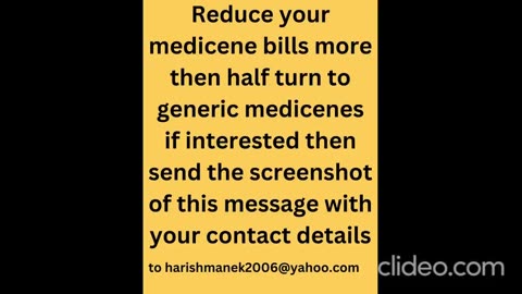 Reduce your medicene bill by more than half..pan india services.