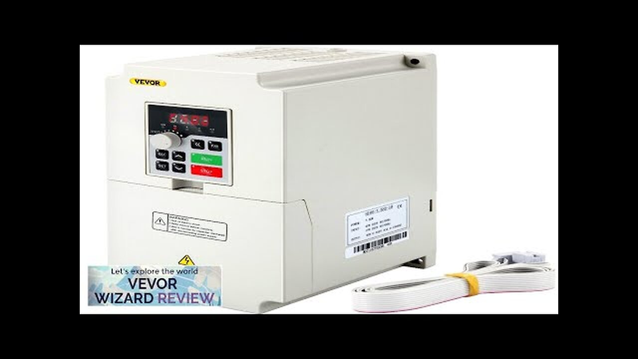 VEVOR VFD 7.5KW 220V 10HP 1 or 3 Phase Input 3 Phase Review