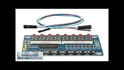 TM1638 Chip Key Display Module 8 Bits Digital LED Tube Electronic Module Review