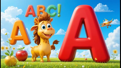 🎵 ABC Song: Learn the Alphabet with Letters and Animals! 🐾🍎