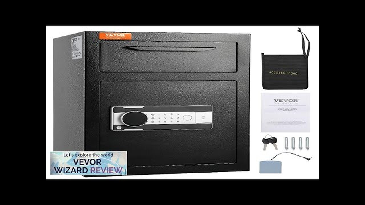 VEVOR 2.5 Cub Depository Safe Deposit Safe with Drop Slot Electronic Code Review