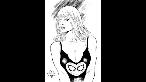 Mary Jane Watson Ink Pin Up