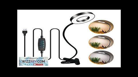 5X LED Magnifying Lamp Clip-On with USB Magnifier Adjustable Brightness and Color Review