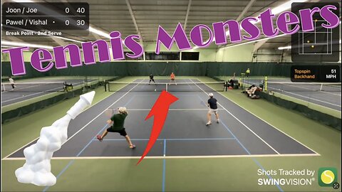 Insane Tennis Match 🔥 Crazy Serve 🎾 NTRP 5.0/4.5