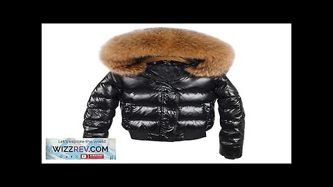 Big Real Raccoon Fur Hooded Short Coat Fluffy Puffer Jacket Women 2024 Review