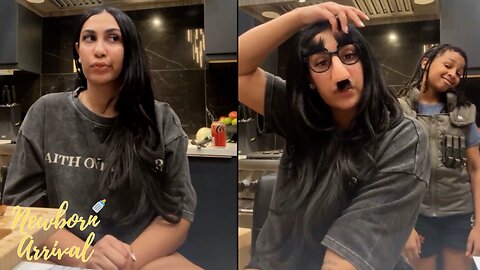 Chris Sails & Queen Naija's Son CJ Shows Out During Mommy's Live! 😂