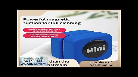 Mini Aquarium Glass Cleaner Scratch-resistant Glass Cleaner Magnetic Brush for Small Review