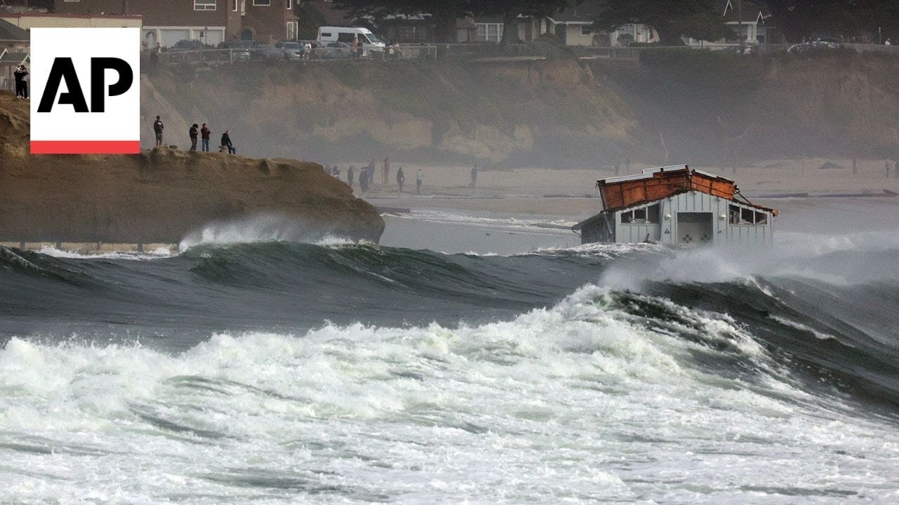 Major storm pounds California's central coast, blamed for partially collapsing pier