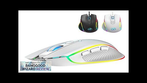 HXSJ A906 Wired RGB Gaming Mouse 800-12800 DPI 8 Key Macro Programming Review