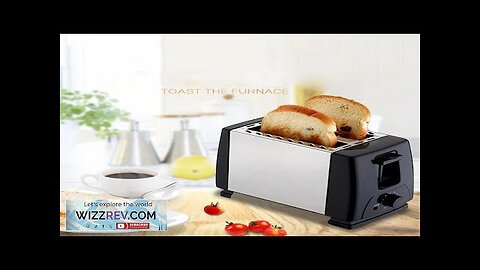 Household Automatic Bread Toaster Fast Heating 2 Slices Slots Bread Maker Cooking Review