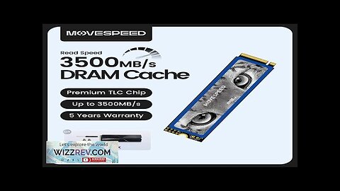 MOVESPEED 3500MB/s SSD NVMe M.2 2280 with DRAM Cache 512GB Internal Solid Review