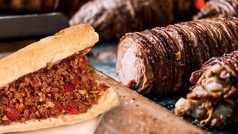 Istanbul's most popular street flavor: Kokorec... Food takes courage!