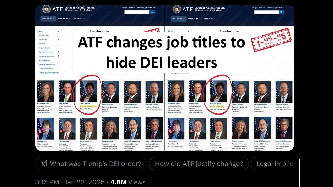 AFT tries to hide DEI, changes job titles on website