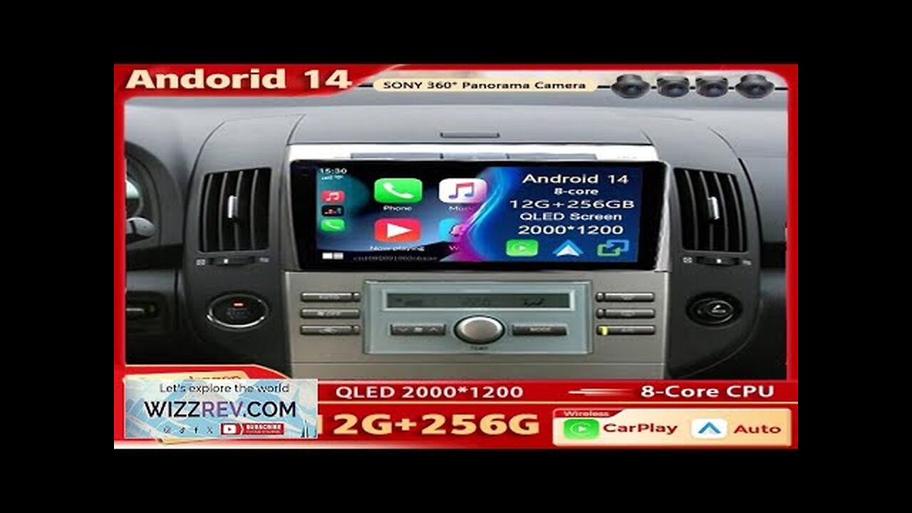 Android 14 For Toyota Corolla Verso AR10 2004-2009 2K QLED Android Car Review