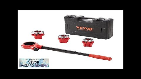 VEVOR Ratchet Pipe Threader Kit 1/2" NPT 3/4" NPT 1" NPT Manual Review