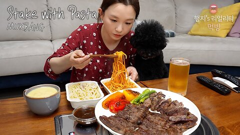 Sirloin & Chuck Flap Steak With Beer ☆ ft. Creamy Pasta, Cheesy Meatball Pasta