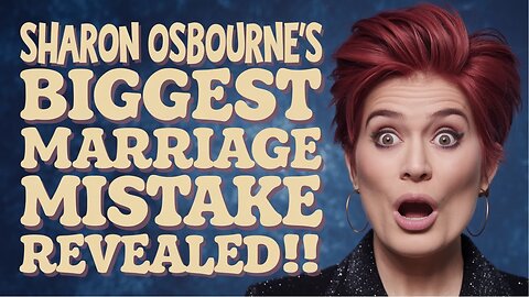 Sharon Osbourne Shares Her MOST REGRETTED Moments