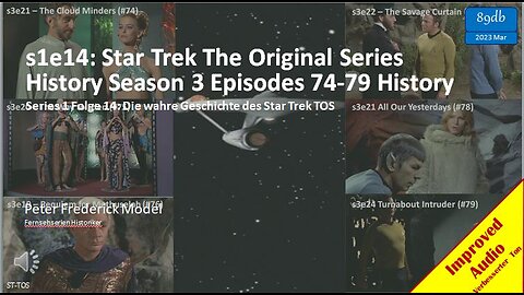 s1e14: Star Trek The Original Series History Season 3 Episodes 74-79 History