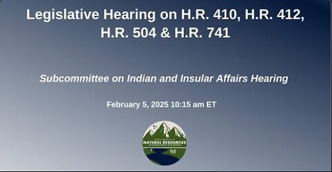 Legislative Hearing | Indian and Insular Affairs Subcommittee