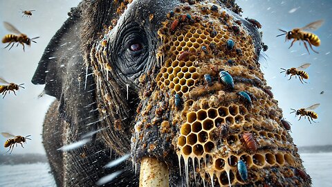 Rescuing an Elephant Covered in Honeycomb-like Larvae and Beetles Unforgettable Arctic Rescue