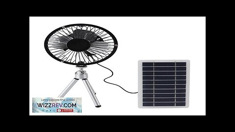 Solar Power Fan Exhaust with Monocrystalline Photovoltaic Panel Compact Portable Waterproof Review