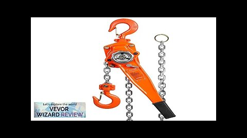 VEVOR Manual Lever Chain Hoist 1-1/2 Ton 3300 lbs Capacity 20 FT Review