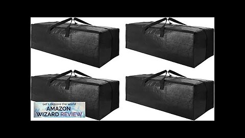 4 Pack Heavy Duty Extra Large Moving Bags with Backpack Straps Review