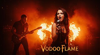 "Voodoo Flame" (Version 1) – Fiery Latin Rock with Powerful Vocals & Killer Guitar Solos