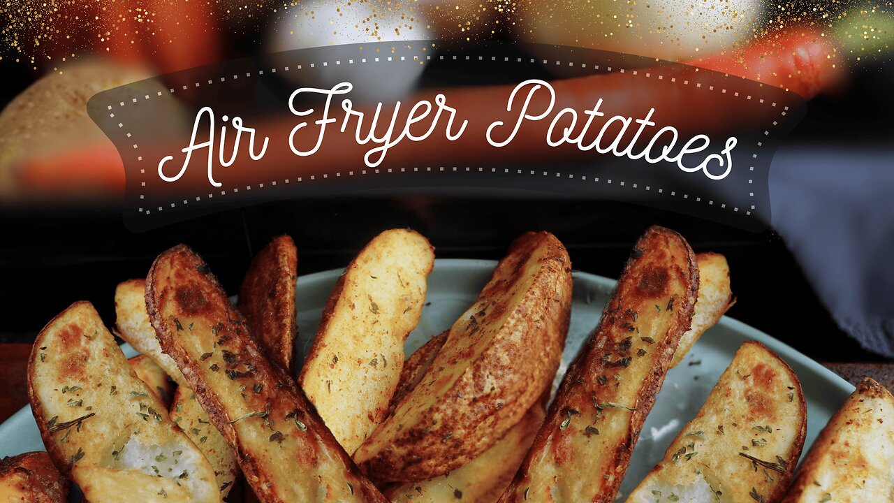 Crispy Air Fryer Potato Wedges | Easy & Delicious Side Dish!