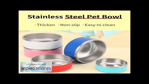 64oz Stainless Steel Round Dogl Cat Bowl Double Vacuum Feeding Pet Bowl Review