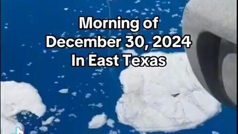 A lady woke up this moring and found a weird substance in her pool in East Texas