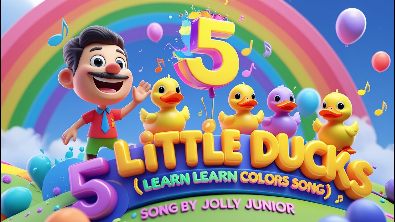 Five Little Ducks | Kids Songs | Super Simple Songs (Learn Colors Song) | Lalafun Nursery Rhymes