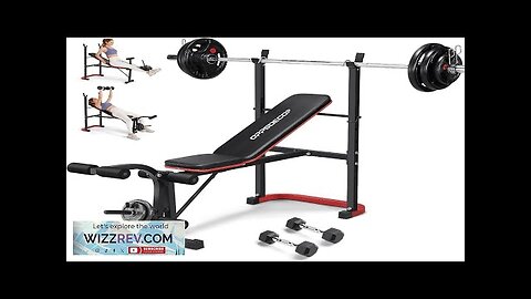 Standard Adjustable Weight Bench Set 661 LBS Bench Press with with Leg Review